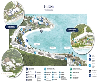 Hilton Tulum Riviera Maya All-Inclusive Resort Map Layout
