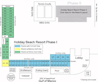 Holiday Beach Resort Phase I Map Layout