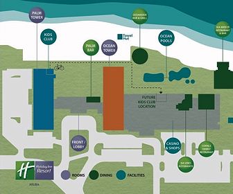 Holiday Inn Resort Aruba Map Layout