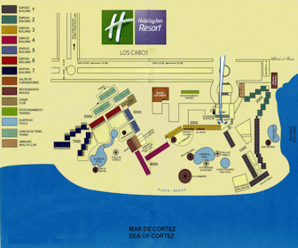 Holiday Inn Resort Los Cabos Map Layout