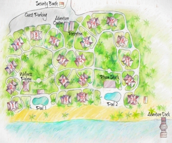 Hopkins Bay, a Muy'Ono Resort Map Layout