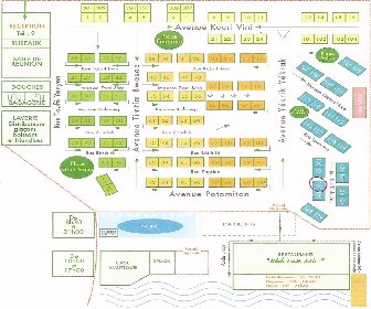 Hotel Bambou Resort Map Layout