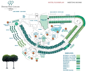 DoubleTree by Hilton Hotel Cariari San Jose Map Layout