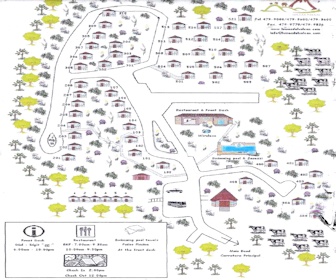 Hotel Lomas del Volcan Map Layout