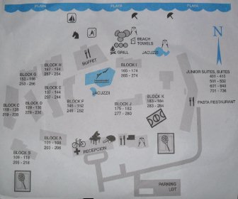 Hotel Los Cactus Resort Map Layout