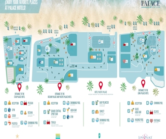 Hoteles Palace Mazatlan Resort Map Layout