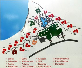 Iberostar Playa Pilar  Resort Map layout