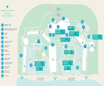 Iberostar Riviera Cancun Resort Map Layout
