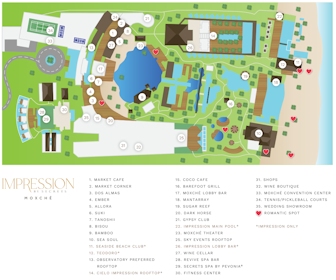Impression Moxché by Secrets Resort Map Layout