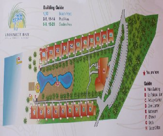 Infinity Bay Spa & Beach Resort Map Layout