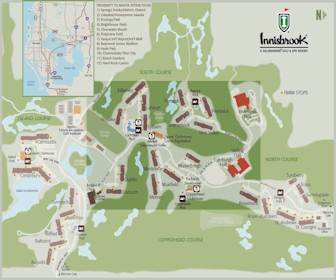 Innisbrook Golf & Spa Resort Map Layout