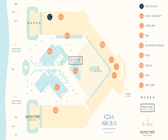 JOIA Aruba By Iberostar Resort Map Layout