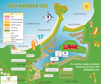 Jolly Harbour Villas Resort Map Layout