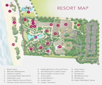 Kimpton Seafire Resort + Spa Map Layout