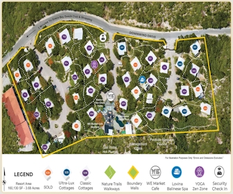 Kokomo Botanical Resort Map Layout