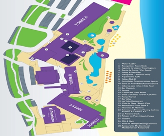 Hotel Krystal Cancun Resort Map Layout