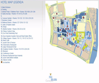 Kura Hulanda Village & Spa Map Layout