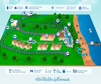 La Ensenada Beach Resort Map Layout
