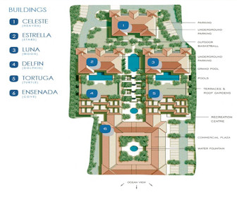 La Vista Azul Resort Map Layout