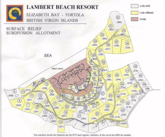 Wyndham Tortola BVI Lambert Beach Resort Map Layout