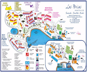 Las Brisas Huatulco Resort Map Layout