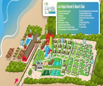 Resort Map | Las Hojas Resort & Club | El Salvador