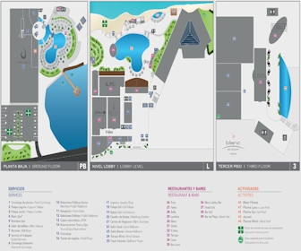Le Blanc Spa Resort Map Layout