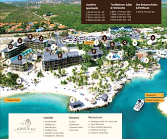 LionsDive Beach Resort Map Layout