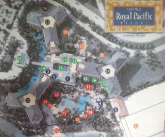 Loews Royal Pacific Resort at Universal Orlando Map Layout