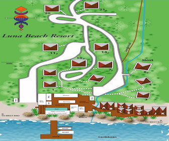 Luna Beach Resort  Map Layout