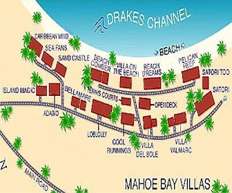 Mahoe Bay Villas Resort Map Layout