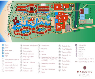 Majestic Colonial Resort Map Layout