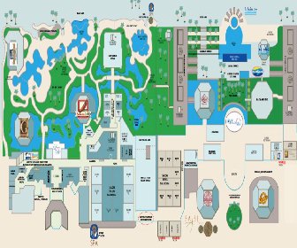 JW Marriott Cancun Resort & Spa and Marriott Cancun Resort Map Layout