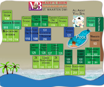 Mary's Boon Beach Hotel and Spa Resort Map Layout