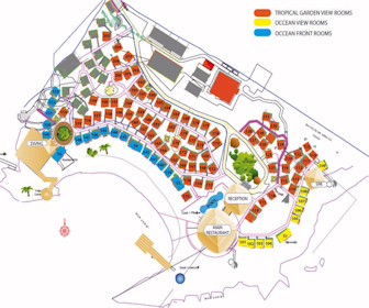 Media Luna Resort  Map Layout