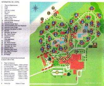 Melia Jardines del Rey Resort Map layout
