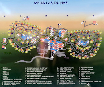 Melia Las Dunas Resort Map Layout