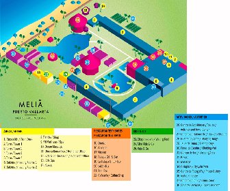 Melia Puerto Vallarta All Inclusive Resort Map Layout