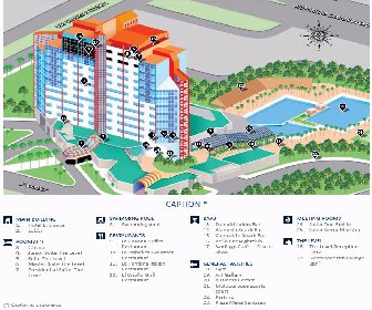 Melia Santiago de Cuba Resort Map Layout