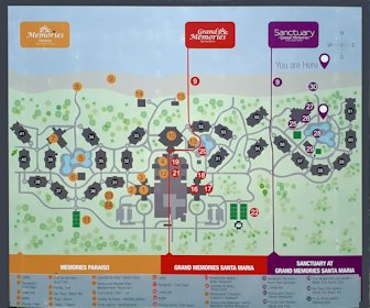 Sanctuary at Grand Memories Santa Maria Resort Map Layout