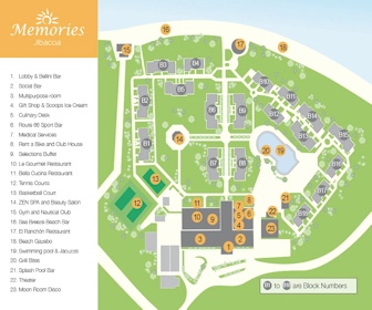 Memories Jibacoa Resort Map Layout