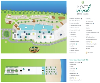 Mondrian Cancun Resort Map Layout