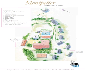 Montpelier Plantation & Beach resort map layout