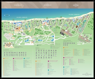 Moon Palace Golf and Spa Resort Resort Map Layout