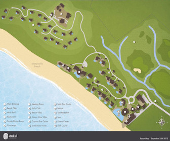 Mukul Beach Golf & Spa Map Layout
