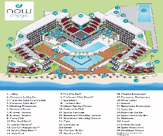 Now Emerald Cancun Resort and Spa Map Layout