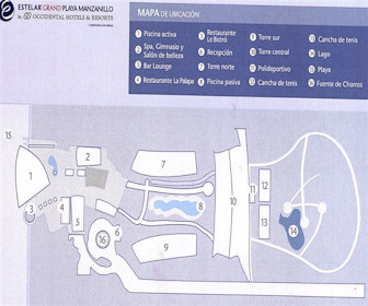 Occidental Cartagena Resort Map Layout