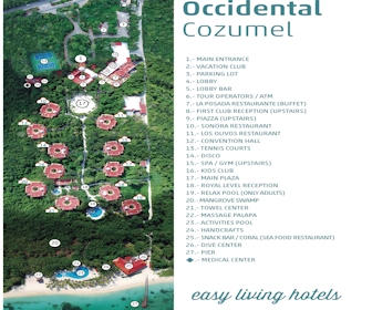 Occidental Cozumel Resort Map layout