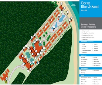 Ocean Blue & Sand Resort Map Layout
