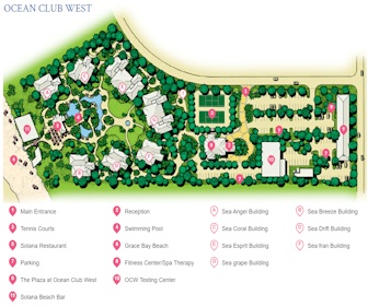 Ocean Club West Resort Map Layout